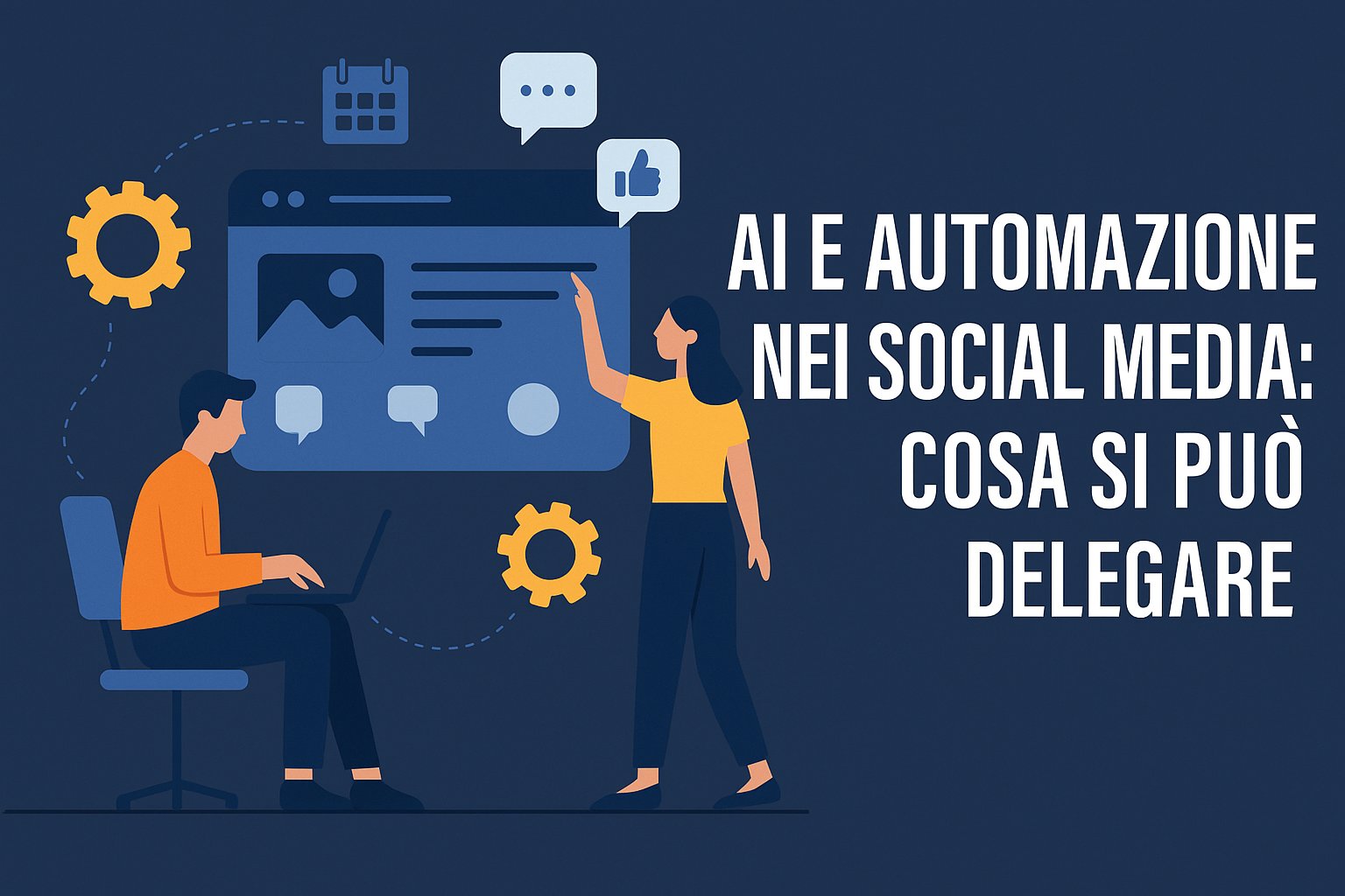AI e automazione nei social media: cosa si può delegare